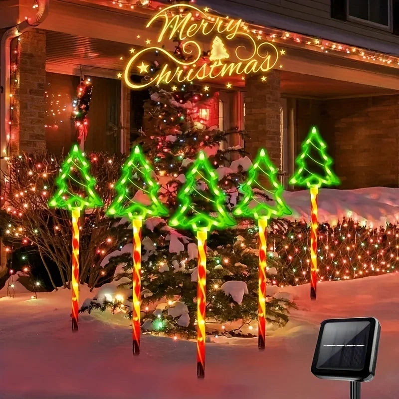 Sevair Deco Solar Christmas Tree Pathway Lights