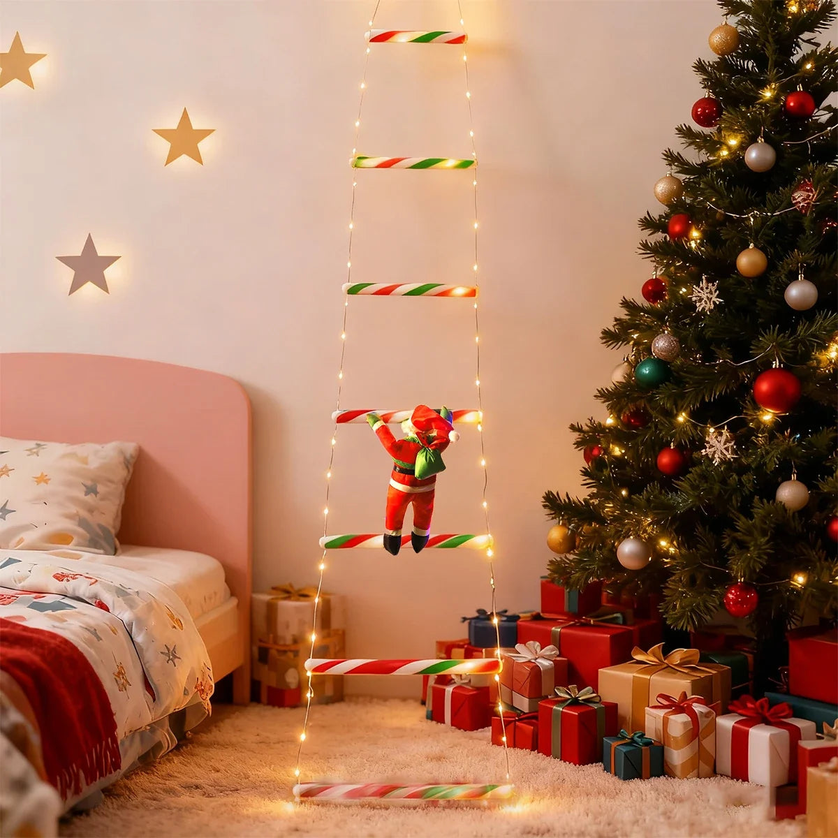 Sevair Deco Climbing Santa Ladder Set