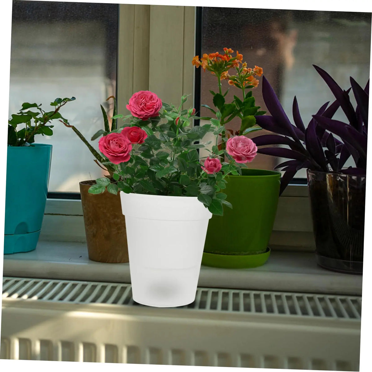 Solar Illuminated Garden Flower Pot