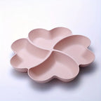 Heart-Shaped Divided Snack Tray