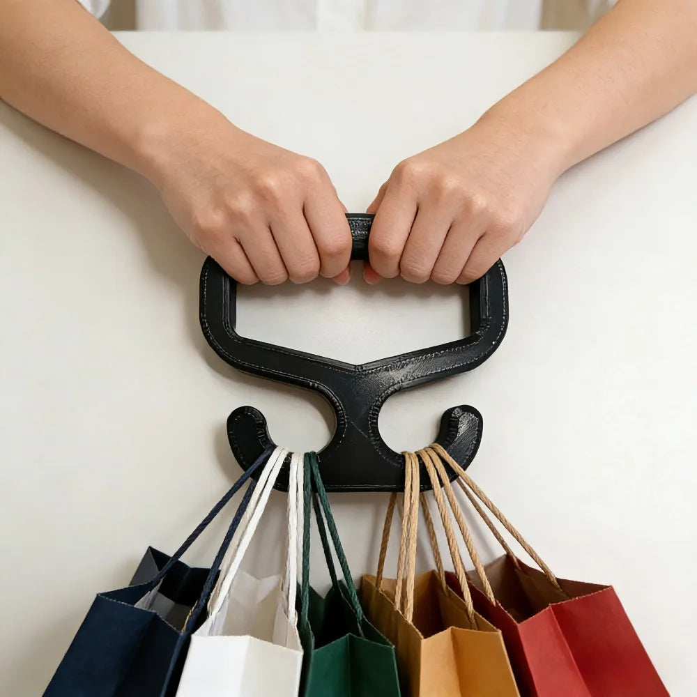Sevair Deco Grocery Bag Carrier Handle for Multiple Shopping Bags