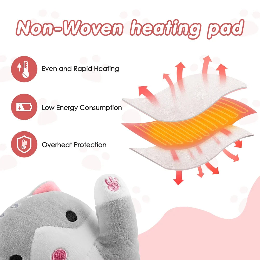 Sevair Deco Cute Cat Heating Pad