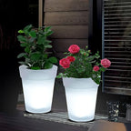 Solar Illuminated Garden Flower Pot