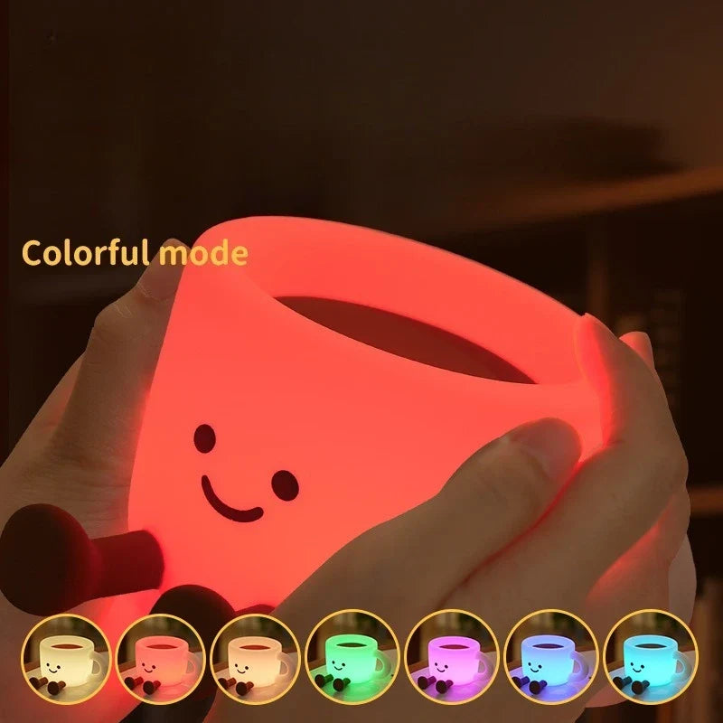 Rechargeable Coffee Cup Silicone Night Light