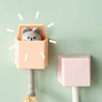 Peekaboo Cat Self-Adhesive Wall Hooks