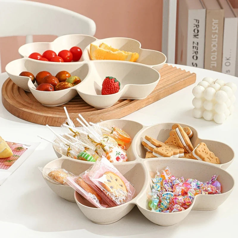 Heart-Shaped Divided Snack Tray