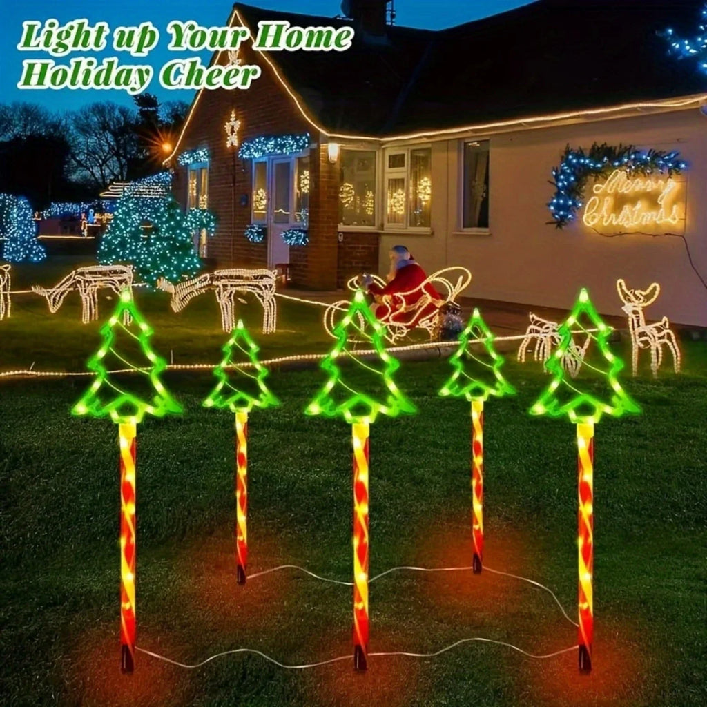 Sevair Deco Solar Christmas Tree Pathway Lights