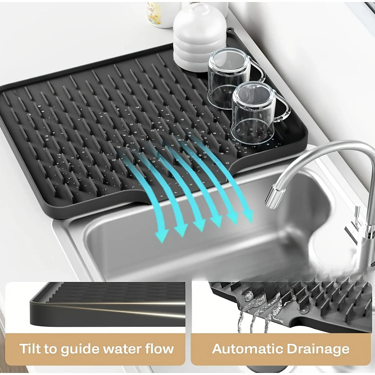 Sevair Deco Dish Draining Mat