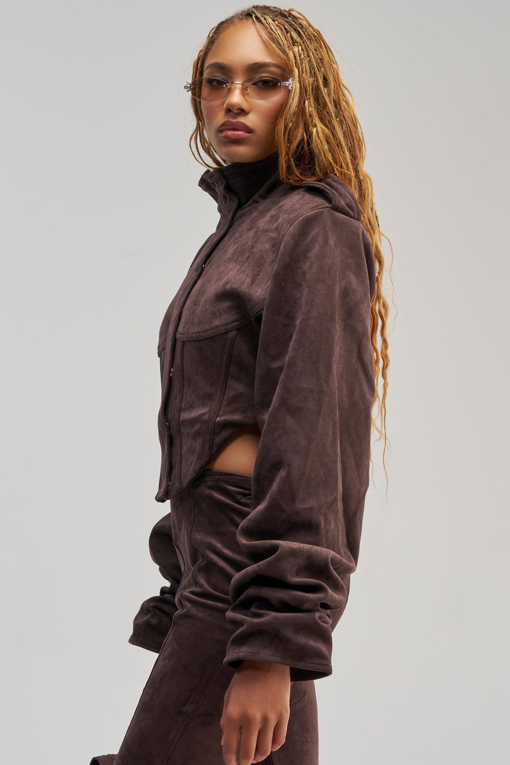 KAIA FAUX SUEDE MOTO