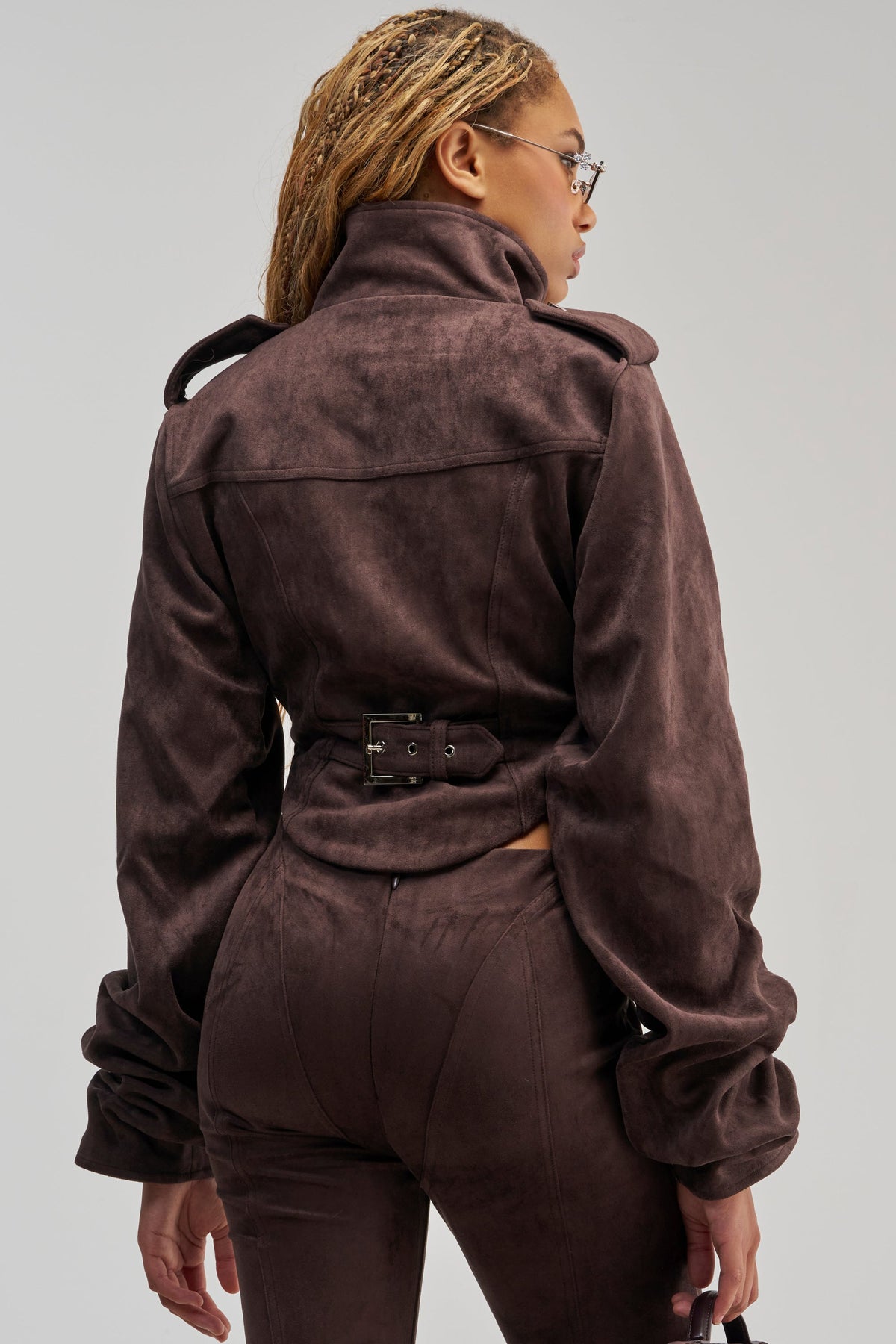 KAIA FAUX SUEDE MOTO