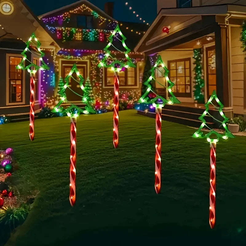 Sevair Deco Solar Christmas Tree Pathway Lights
