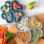 Heart-Shaped Divided Snack Tray