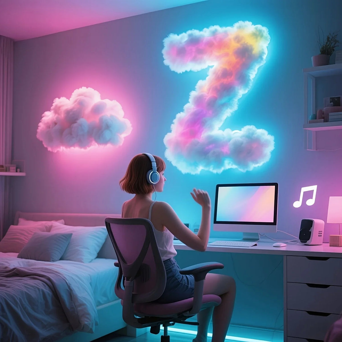 Sevair Deco Color-Changing Floating Bed LED Kit