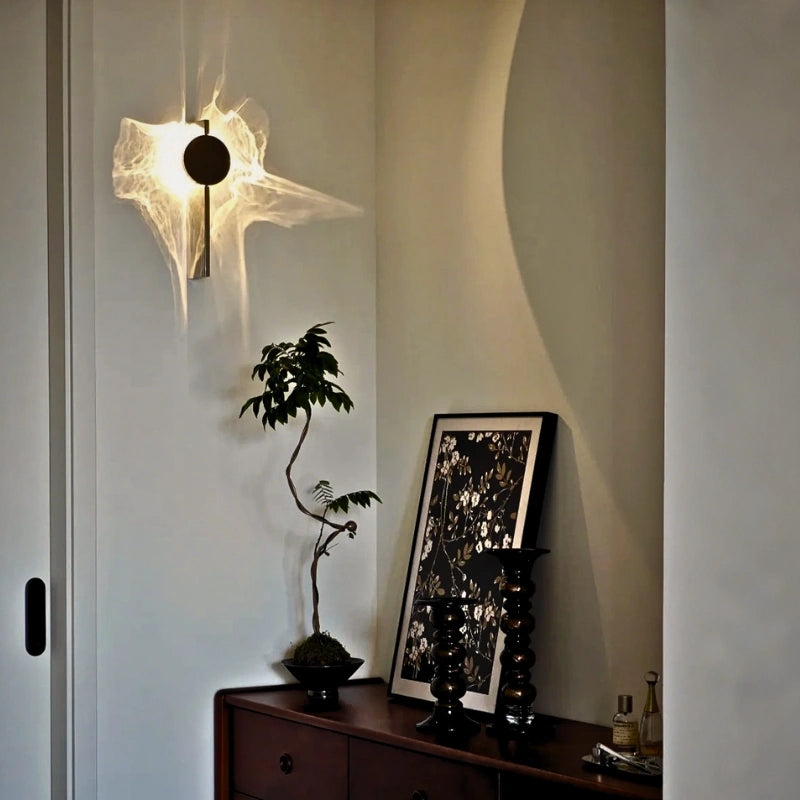 Sevair Deco Golden Ripple Wall Light