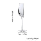 Sevair Deco Half-Cut Wine Glass