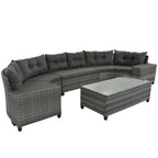 Sevair Deco Half-Moon Patio Set