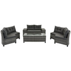 Sevair Deco Half-Moon Patio Set