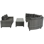 Sevair Deco Half-Moon Patio Set