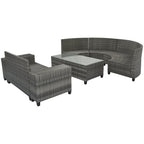 Sevair Deco Half-Moon Patio Set