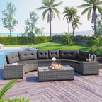 Sevair Deco Half-Moon Patio Set