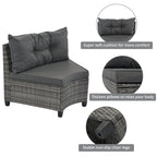 Sevair Deco Half-Moon Patio Set