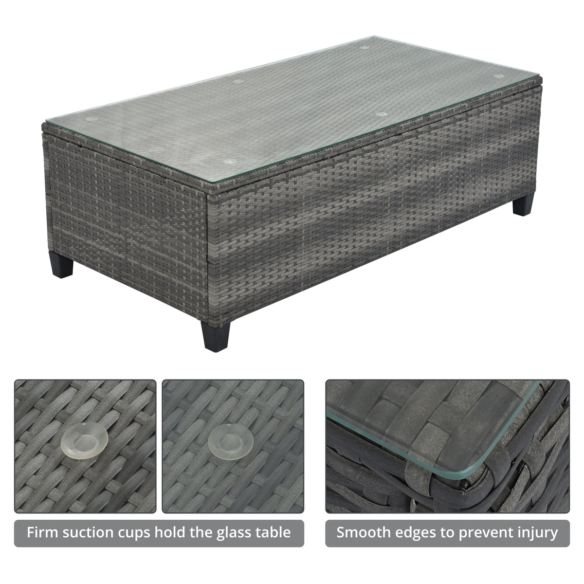 Sevair Deco Half-Moon Patio Set