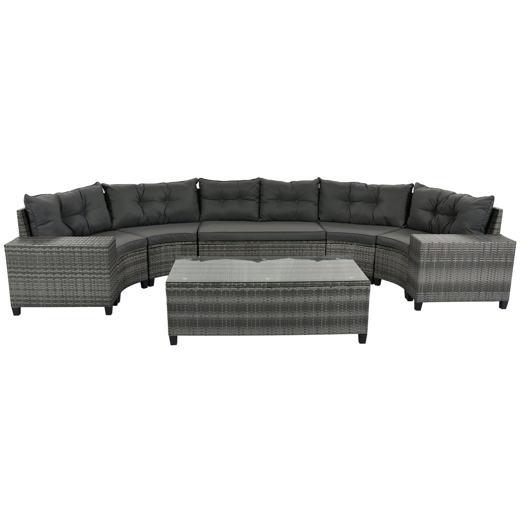 Sevair Deco Half-Moon Patio Set
