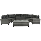 Sevair Deco Half-Moon Patio Set