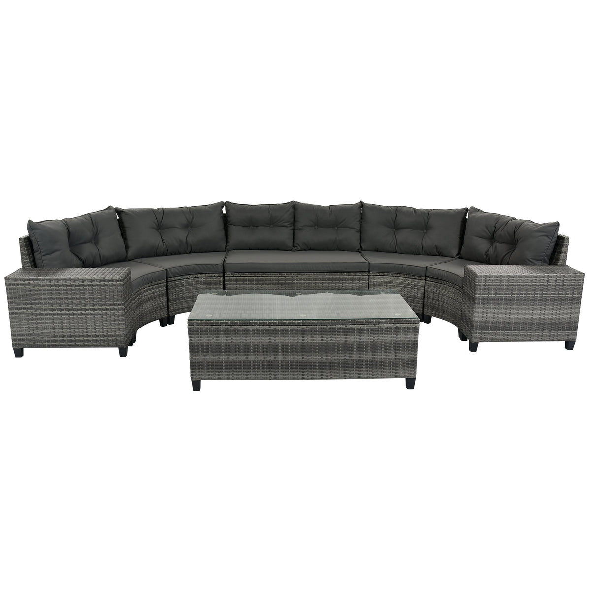 Sevair Deco Half-Moon Patio Set