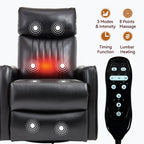 Sevair Deco Heated Massage Swivel Recliner