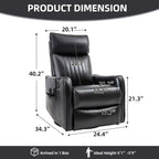 Sevair Deco Heated Massage Swivel Recliner
