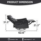 Sevair Deco Heated Massage Swivel Recliner