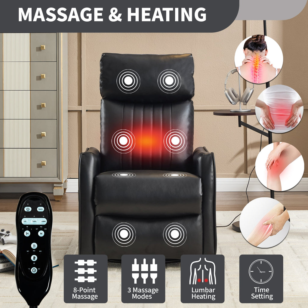 Sevair Deco Heated Massage Swivel Recliner