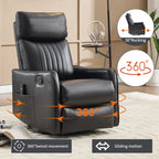 Sevair Deco Heated Massage Swivel Recliner