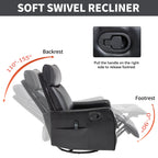 Sevair Deco Heated Massage Swivel Recliner