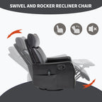 Sevair Deco Heated Massage Swivel Recliner
