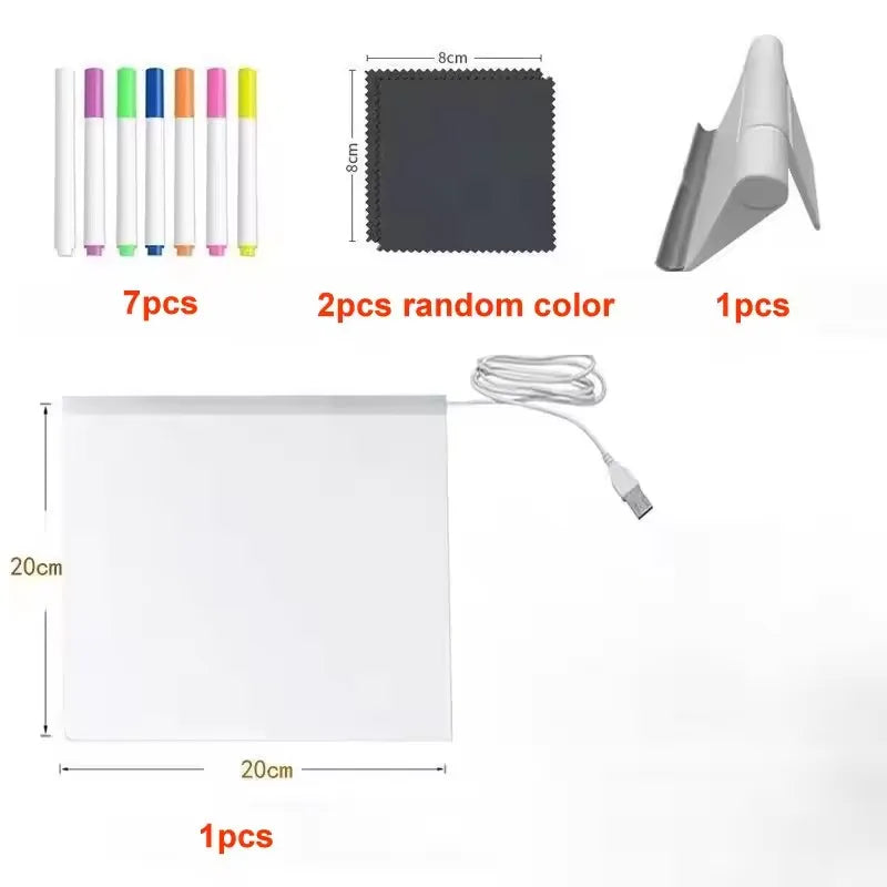 Sevair Deco LED Acrylic Writing Board, 3 Sizes