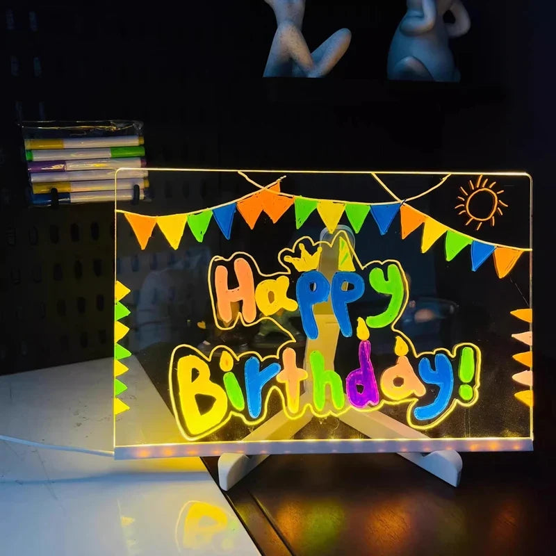 Sevair Deco LED Acrylic Writing Board, 3 Sizes