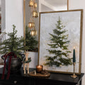 Sevair Deco Lighted Framed Snowy Tree Canvas Wall Decor
