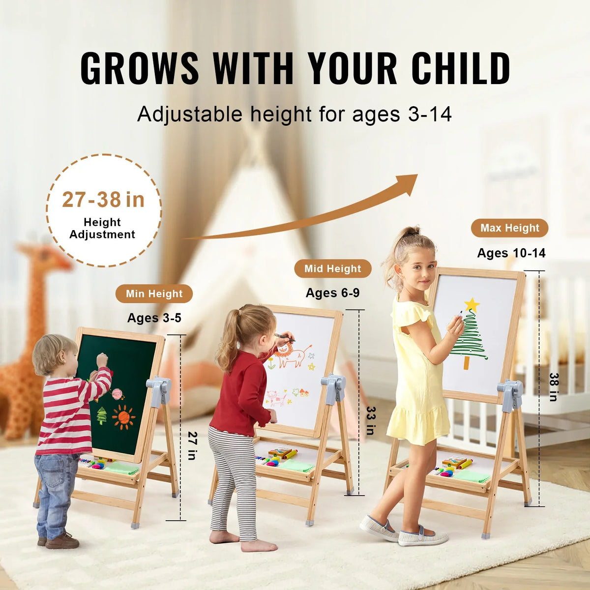 Sevair Deco Magnetic Art Easel
