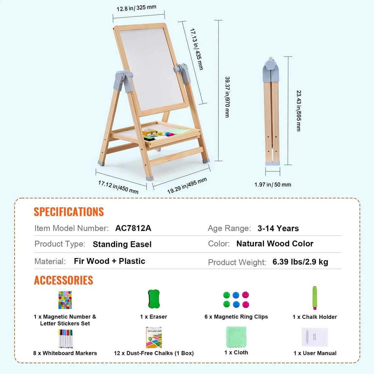 Sevair Deco Magnetic Art Easel