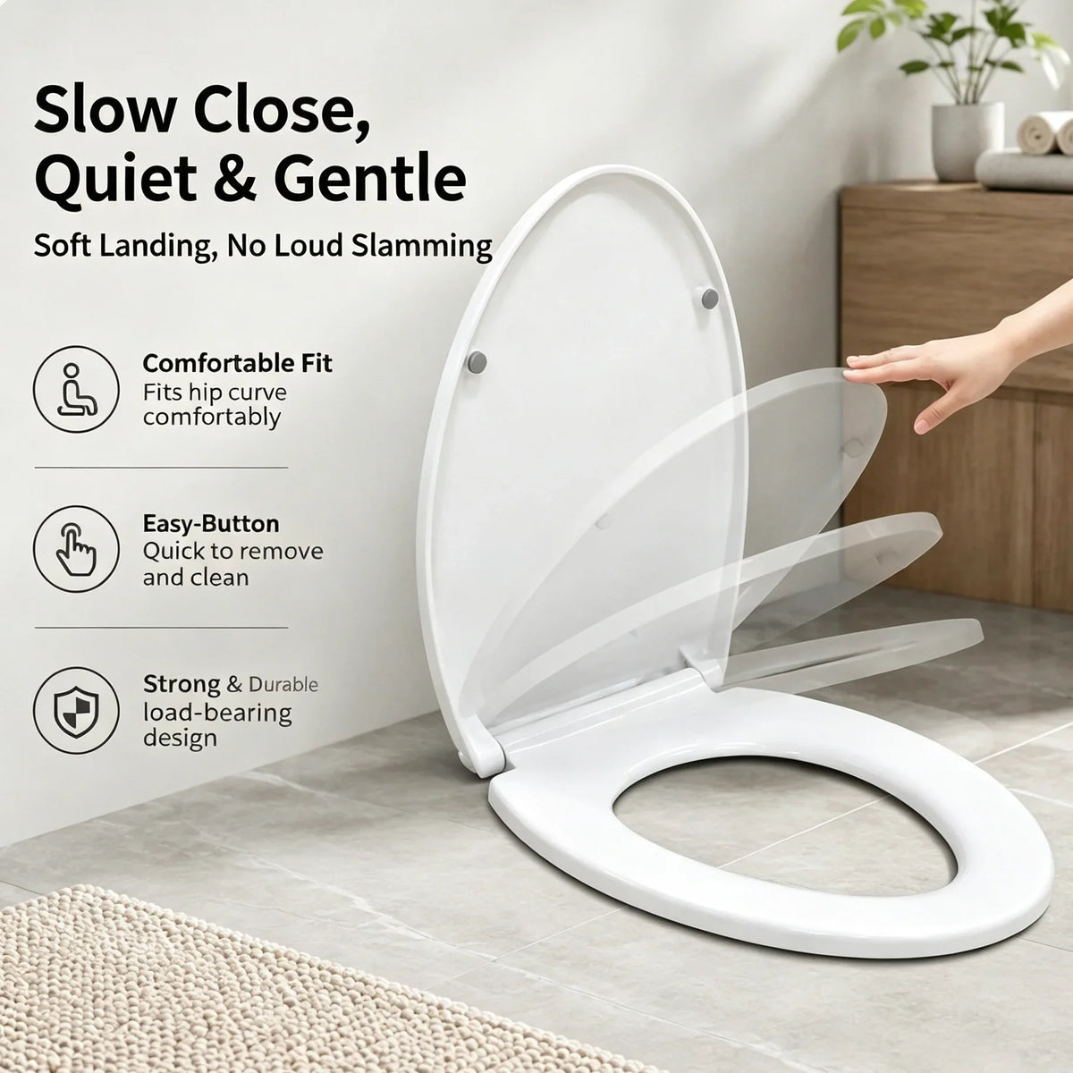 Sevair Deco Soft Close Toilet Seat