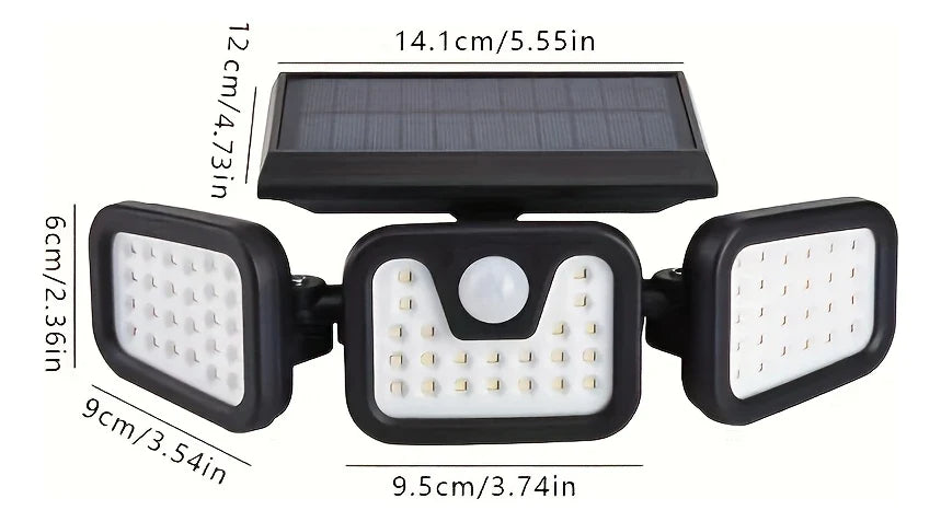 Sevair Deco Solar Motion Sensor Wall Light, 3 Modes