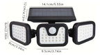 Sevair Deco Solar Motion Sensor Wall Light, 3 Modes