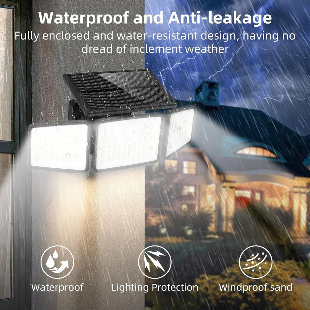 Sevair Deco Solar Motion Sensor Wall Light, 3 Modes