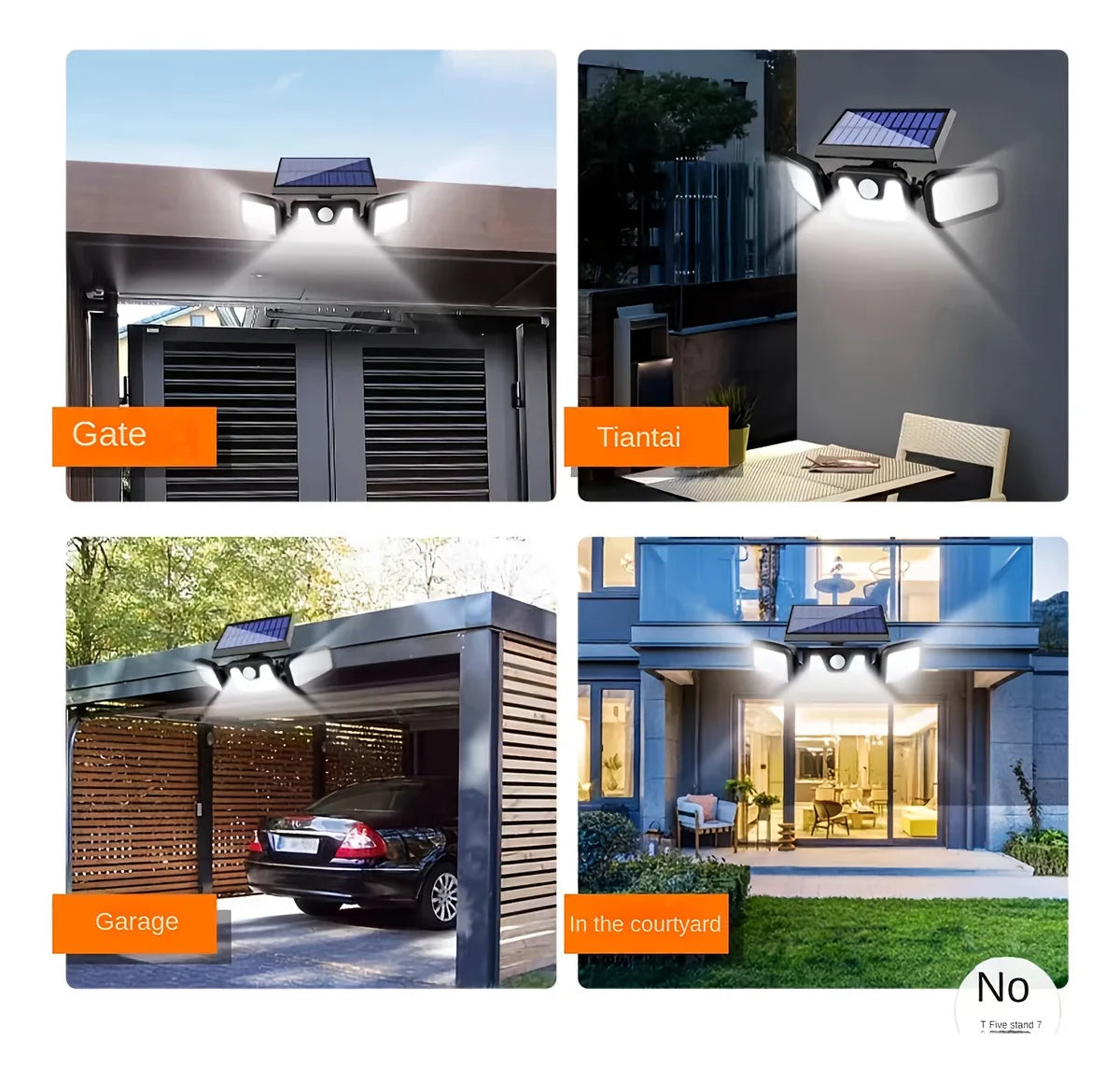 Sevair Deco Solar Motion Sensor Wall Light, 3 Modes
