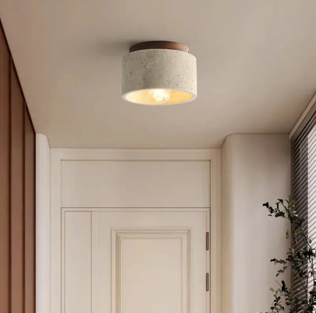 Sevair Deco Travertine Ceiling Light