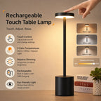 Rechargeable Cordless Touch Table Lamp
