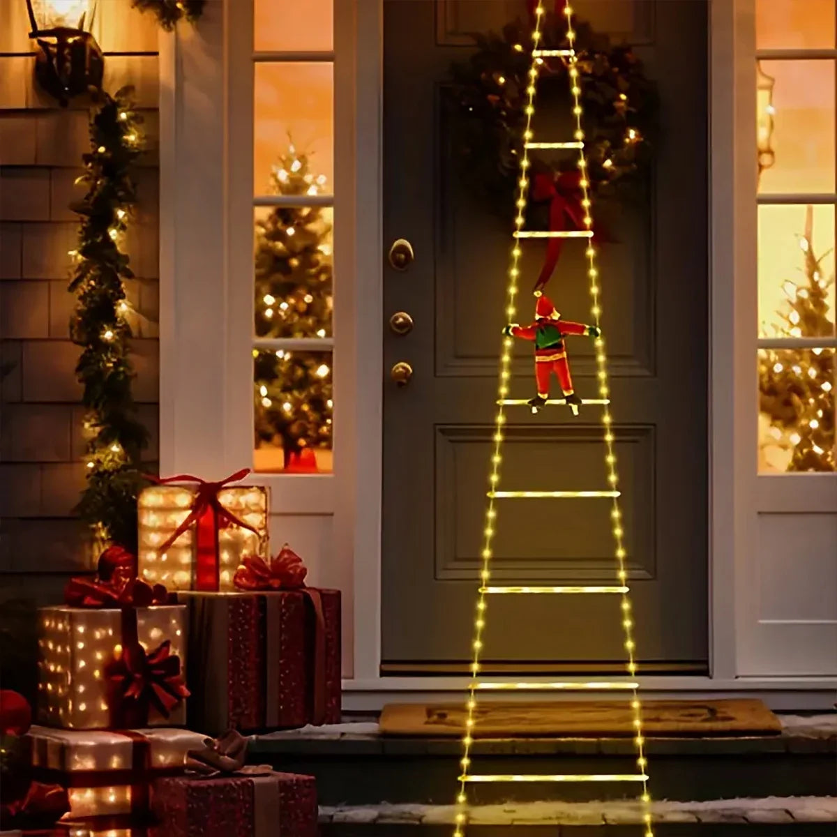 Sevair Deco Climbing Santa Ladder Set