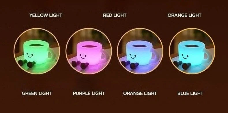 Rechargeable Coffee Cup Silicone Night Light